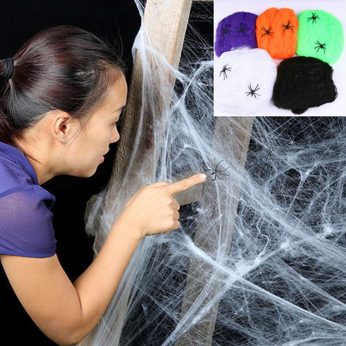 Stretchable Spider Web Party Decoration